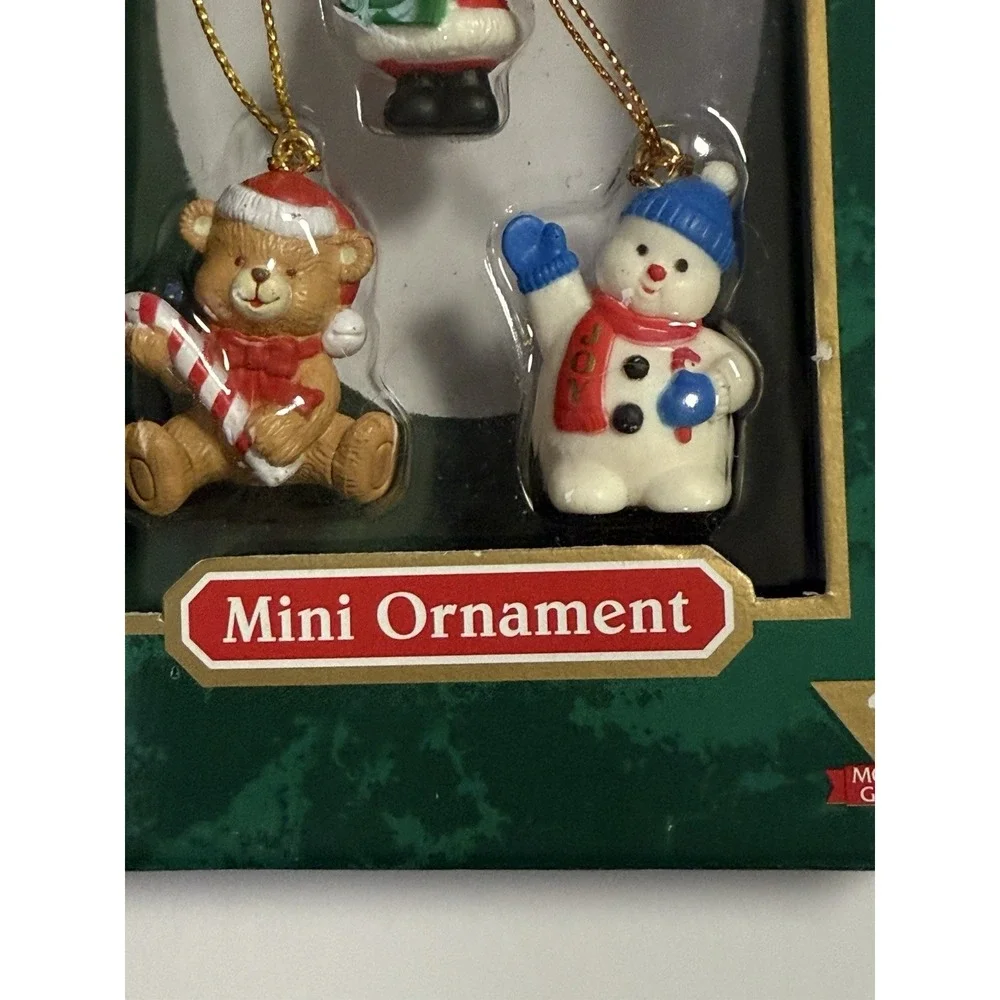 Kmart Vintage  Trim A Home Mini Ornament 5 Pack, New Old Stock